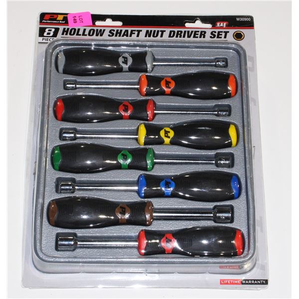 PT 8PC HOLLOW SHAFT NUT DRIVER SET SAE
