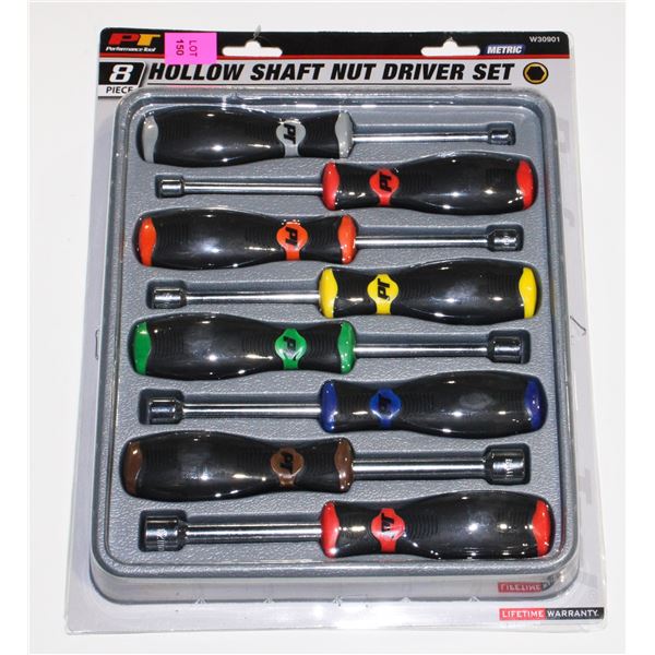 PT 8PC HOLLOW SHAFT NUT DRIVER SET METRIC