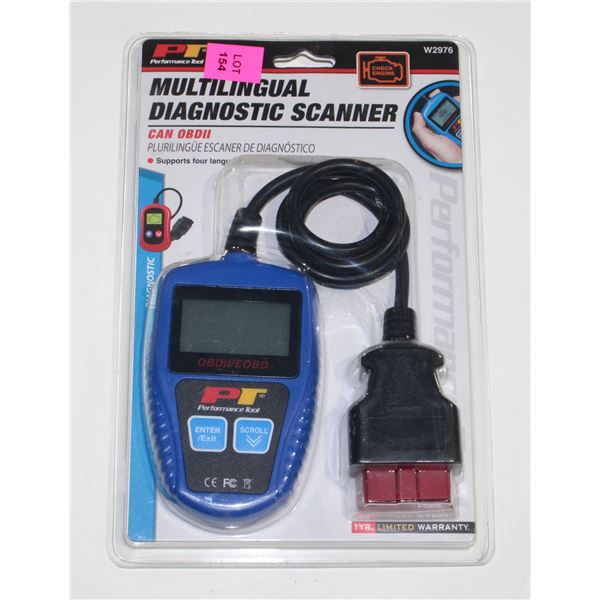 MULTILINGUAL DIAGNOSTIC SCANNER CAN OBDII
