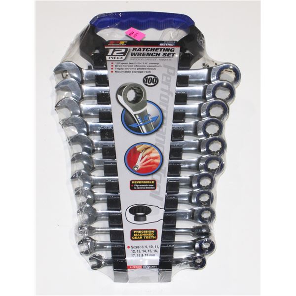PT 12PC RATCHETING WRENCH SET METRIC