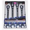 Image 1 : 4PC RATCHETING WRENCH SET METRIC