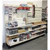 Image 1 : 8' RETAIL DISPLAY SHELVING. PEGBOARD BACK