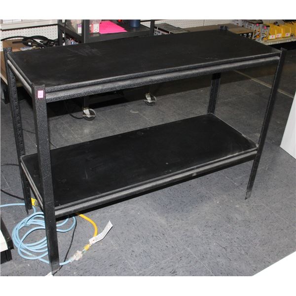 4' SHELVING UNIT. APPROX 3' TALL X 17.5" DEEP