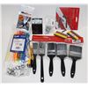 Image 1 : FLAT OF ODDS AND ENDS, CABLE TIES, PAINT BRUSHES,