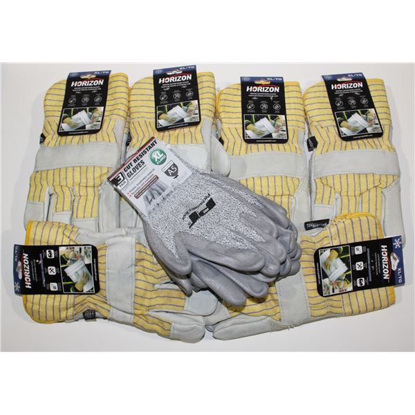 LOT OF SIZE XL WORK GLOVES, SOME WINTER, SOME