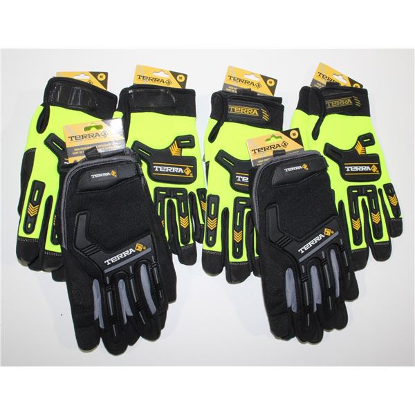 LOT OF SIZE MEDIUM WORK GLOVES