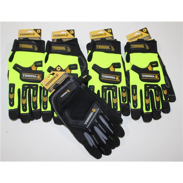 LOT OF SIZE MEDIUM WORK GLOVES