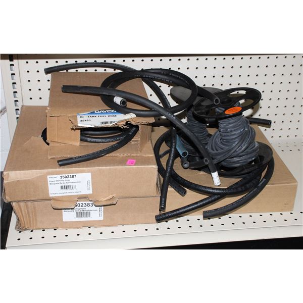 BUNDLE OF ASSORTED HOSES INCLUDING POWER STEERING