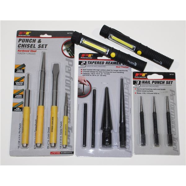 PT 3PC NAIL PUNCH SET, PT 2PC TAPERED REAMER SET,
