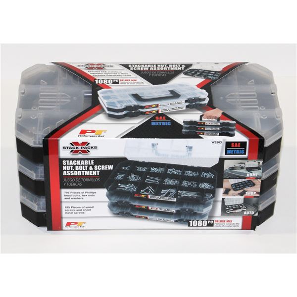 PT STACK PACKS. 1080PC ASSORTED SAE AND METRIC