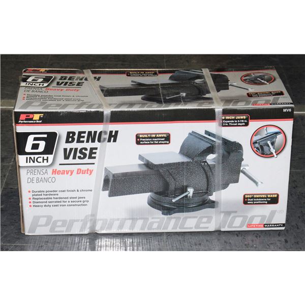 PT 6" BENCH VICE, HEAVY DUTY