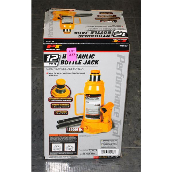 PT 12 TON HYDRAULIC BOTTLE JACK