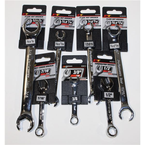 LOT OF SAE FLARE NUT WRENCHES