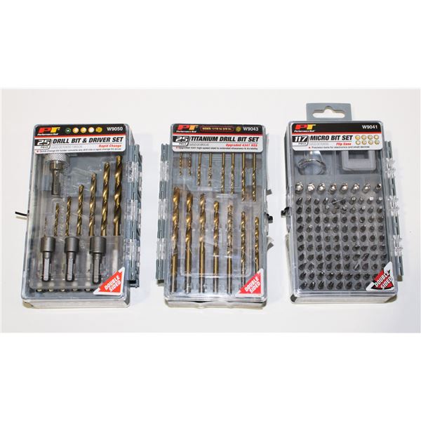 PT 25PC DRILL BIT AND DRIVER SET, PT 25PC TITANIUM
