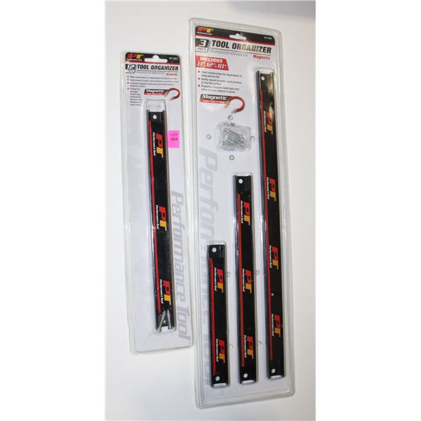 PT 12" MAGNETIC TOOL ORGANIZER BAR, AND PT 3PC