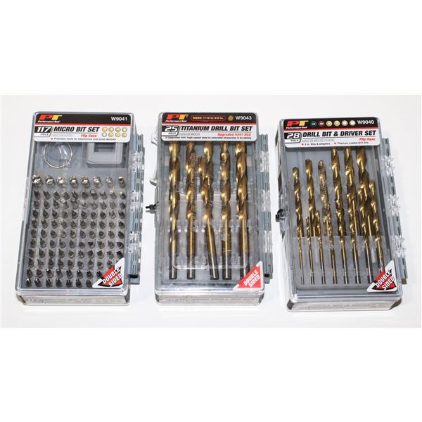 PT 117PC MICRO BIT SET, PT 25PC TITANIUM DRILL