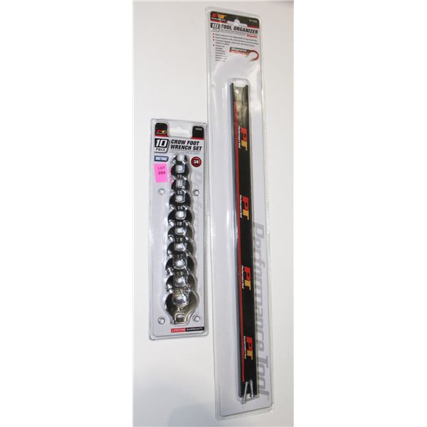 18" MAGNETIC TOOL ORGANIZER BAR AND 3/8" DRIVE