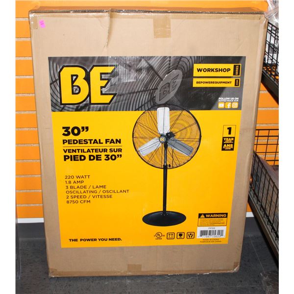 30" PEDESTAL FAN, 220W, 2 SPEED
