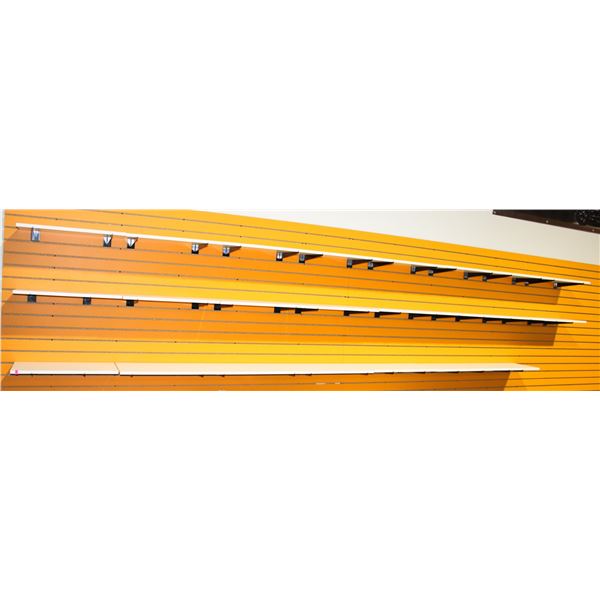 LARGE LOT OF WALL SHELVING