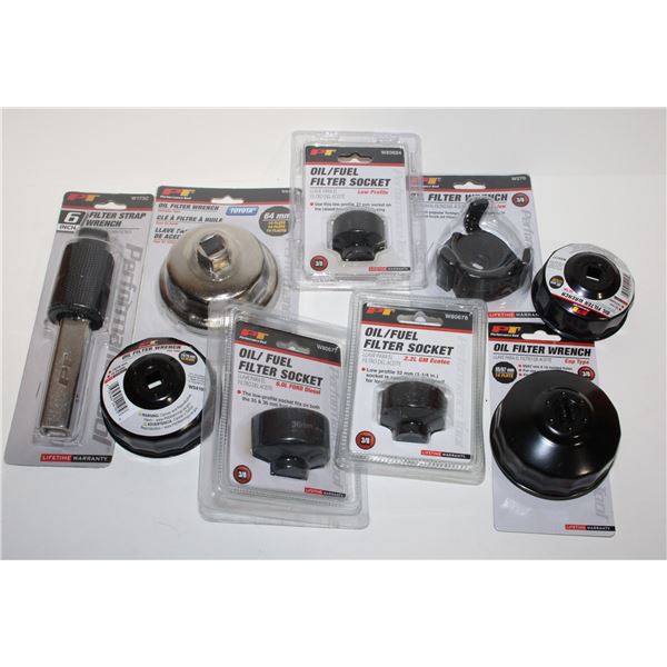 LOT OF OIL FILTER REMOVAL TOOLS