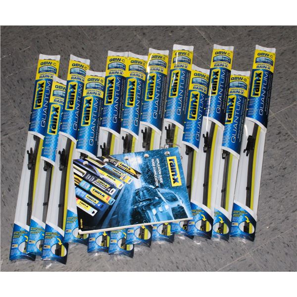 LARGE LOT OF RAINX QUANTUM WIPER BLADES