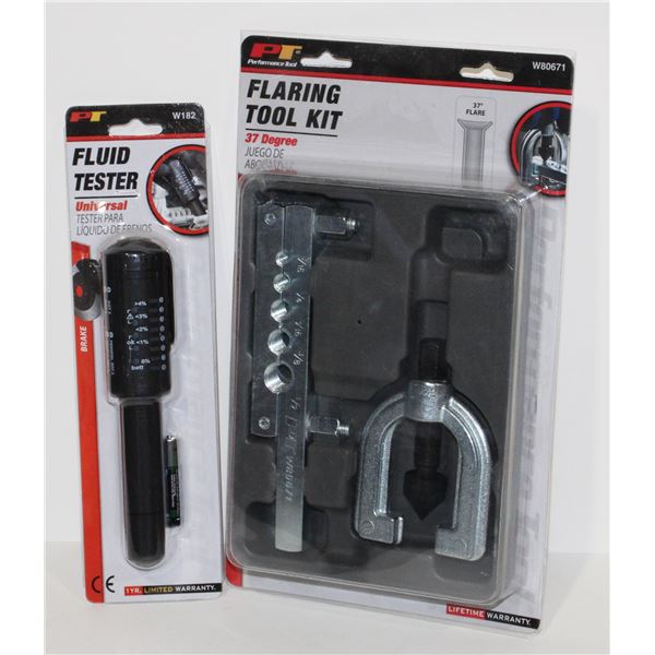 FLUID TESTER, AND FLARING TOOL KIT 37 DEGREE