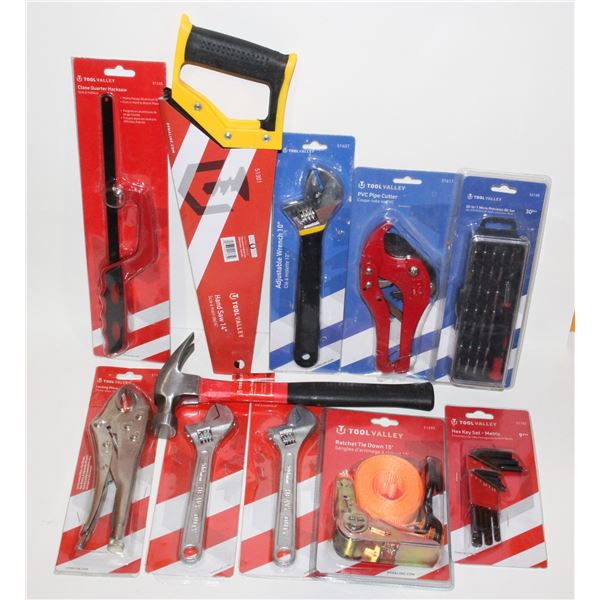 TOOLS INCLUDING HEX KEY SET METRIC, PVC PIPE