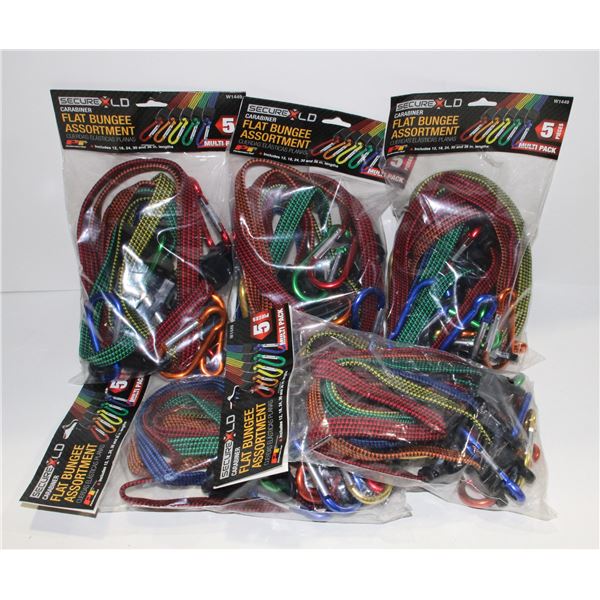 LOT OF FLAT BUNGEE MULTIPACKS