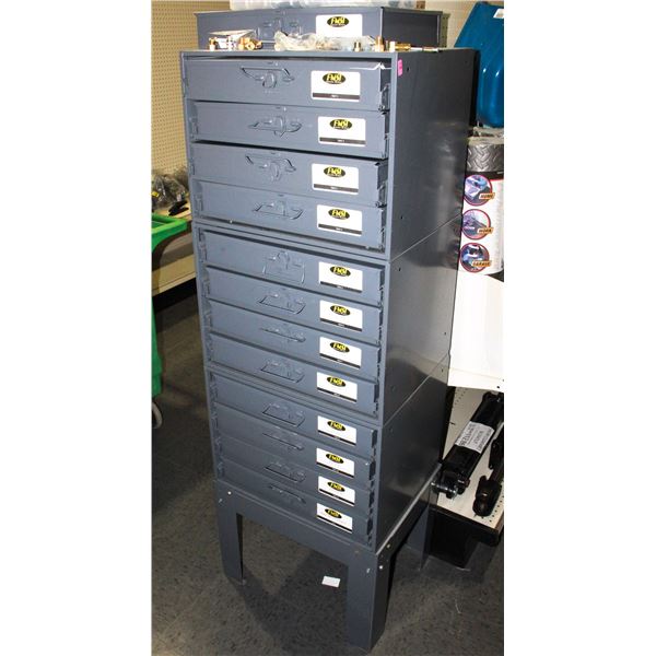 PARTS ORGANIZER WITH PARTS INCLUDING OIL DRAIN