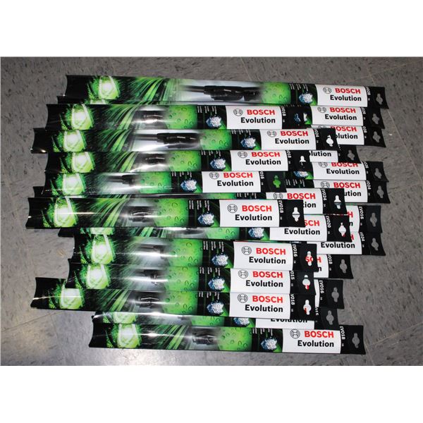 LARGE LOT OF BOSCH EVOLUTION WIPER BLADES