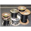 Image 1 : 6 ROLLS OF ASSORTED CABLES INCLUDING
