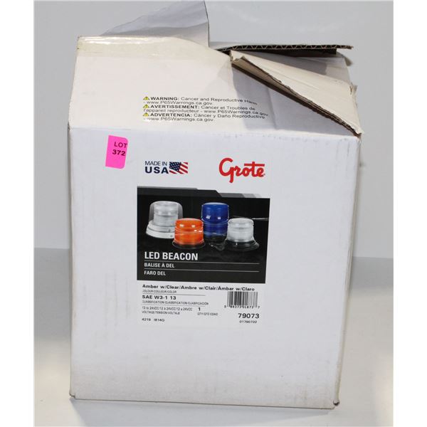 GROTE AMBER LED BEACON LIGHT 12V
