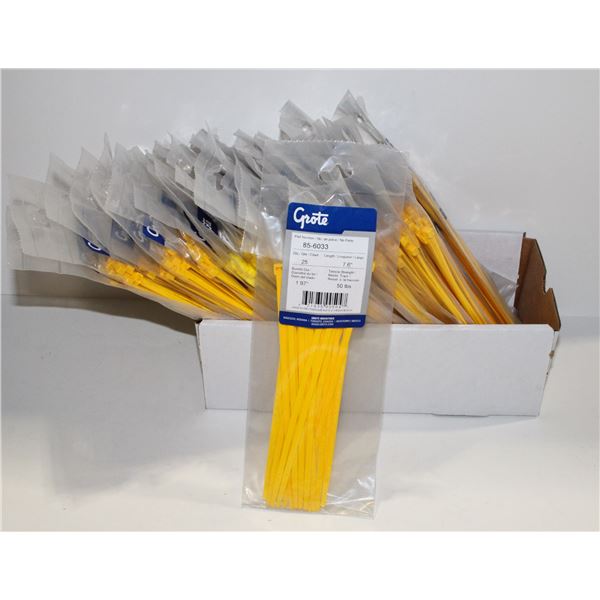 LARGE LOT OF 7.6" LONG GROTE CABLE TIES