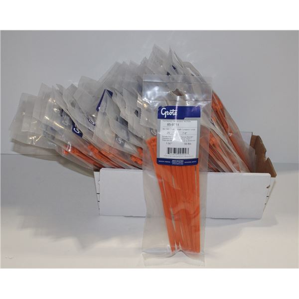 LARGE LOT OF 7.6" LONG GROTE CABLE TIES