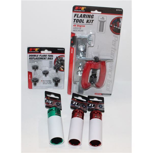 DOUBLE FLARE TOOL, FLARING TOOL KIT, AND ASSORTED