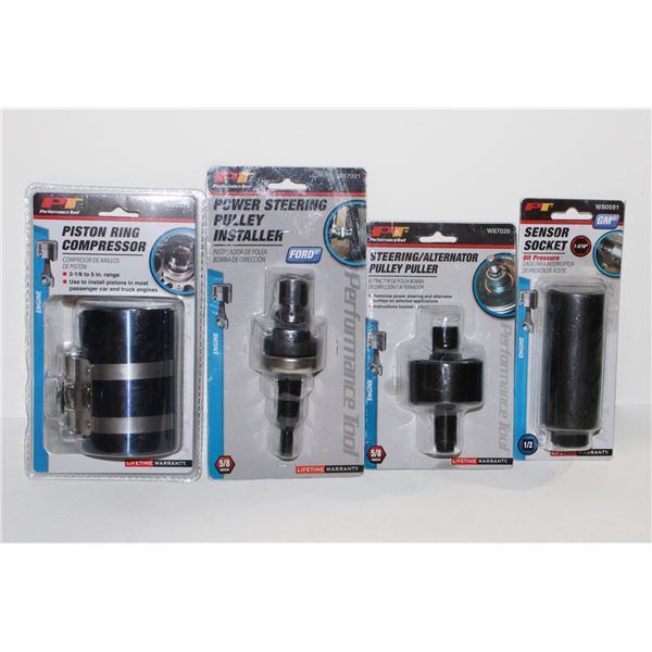 PISTON RING COMPRESSOR, POWER STEERING PULLY