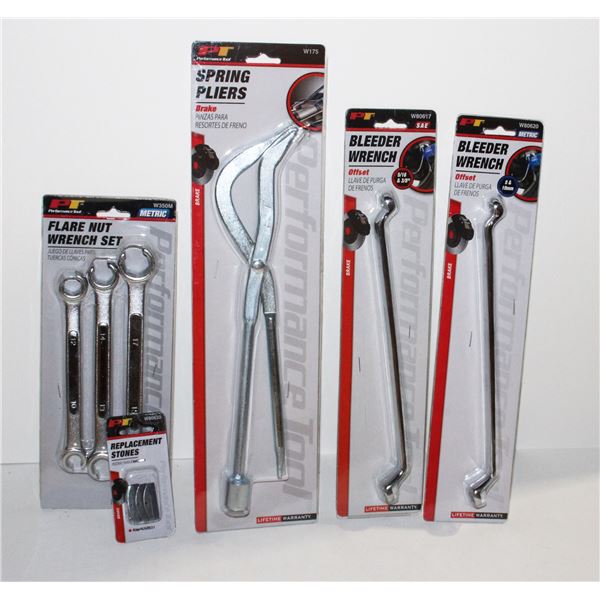 METRIC FLARE NUT WRENCH SET, SPRING PLIERS,