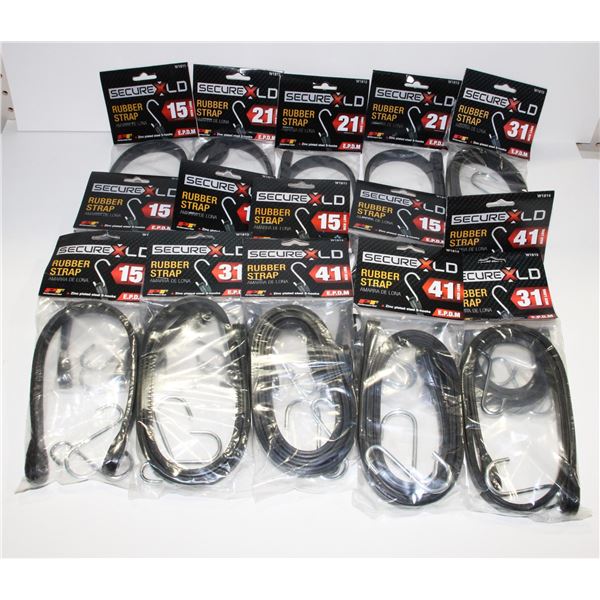 BUNDLE OF RUBBER STRAPS, ASSORTED LENGTH