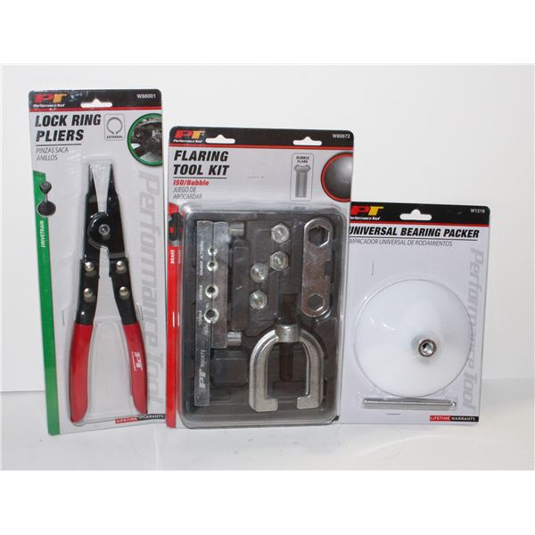 LOCK RING PLIERS, FLARING TOOL KIT, AND UNIVERSAL