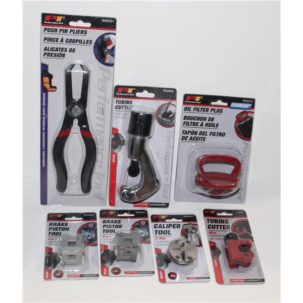 PUSH PIN PLIERS, TUBING CUTTER, OIL FILTER