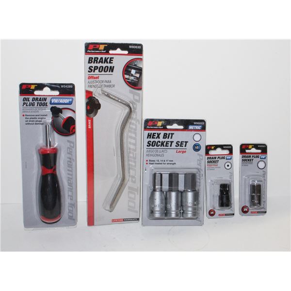 OIL DRAIN PLUG TOOL (VW/ AUDI), BRAKE SPOON,