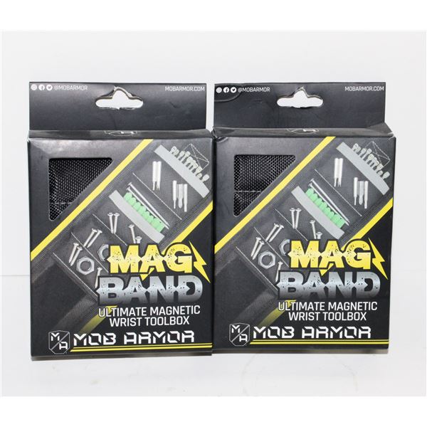 TWO MAG BAND ULTIMATE MAGNETIC WRIST TOOLBOXES