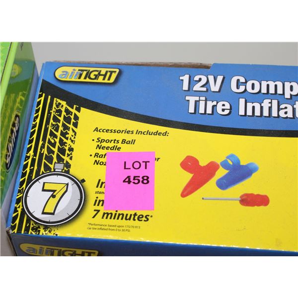 SLIME EMERGENCY TIRE KIT, AND AIRTIGHT 12V