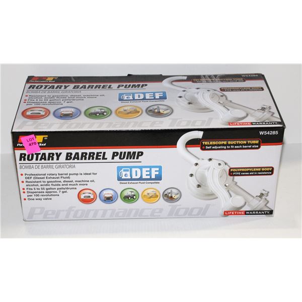 ROTARY BARREL PUMP