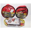 Image 1 : 3 ASSORTED BOOSTER CABLES
