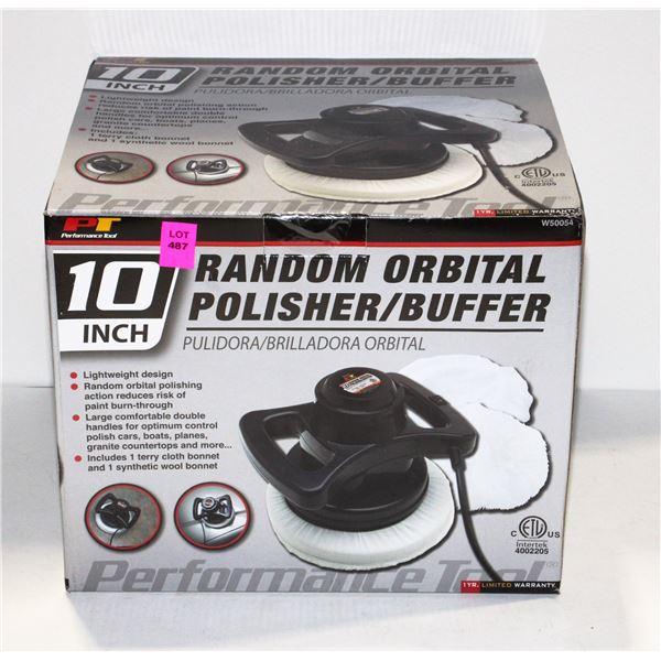 10" RANDOM ORBITAL POLISHER/ BUFFER