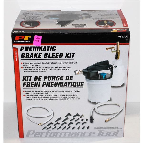 PNEUMATIC BRAKE BLEED KIT