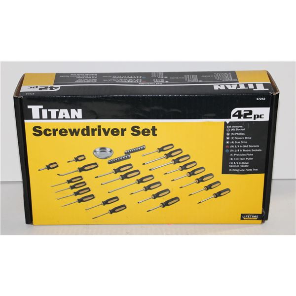TITAN 42PC SCREWDRIVER SET