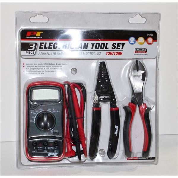 3PC ELECTRICIAN TOOL SET