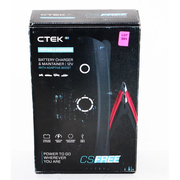 CTEK PORTABLE CHARGING BATTERY CHARGER AND
